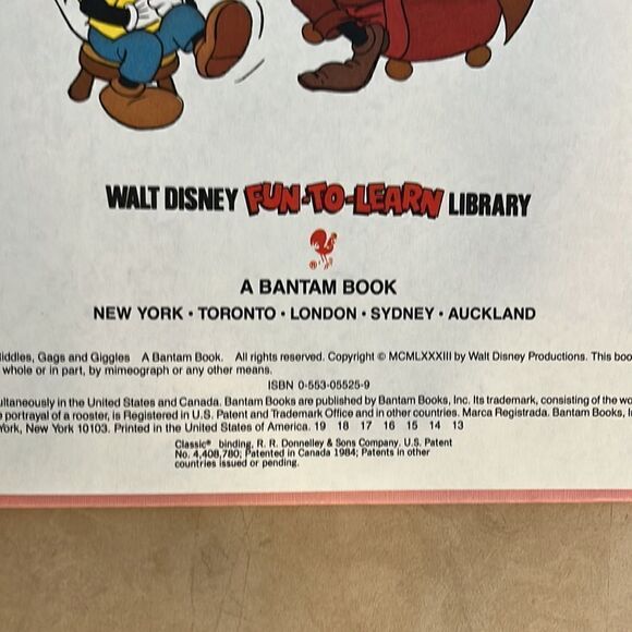 1983 Walt Disney Fun-To-Learn Library 19 Volume Set Bantam Books (9 book… - Picture 6 of 6